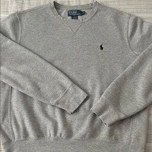 Polo by Ralph Lauren Gray Crewneck Sweatshirt with Navy Pony